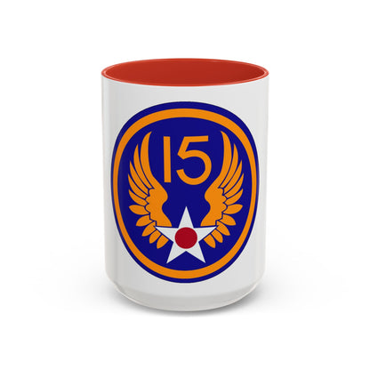 15 Air Force (U.S. Army) Accent Coffee Mug