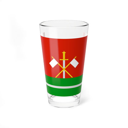 Flag of Monastyrschinsky rayon Smolensk oblast (Russia) Pint Glass 16oz