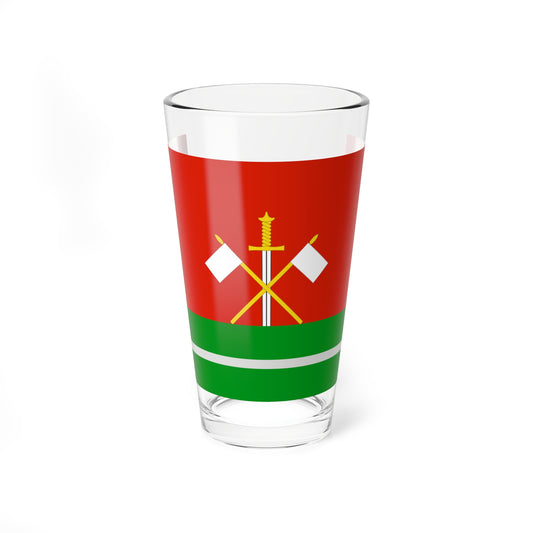 Flag of Monastyrschinsky rayon Smolensk oblast (Russia) Pint Glass 16oz