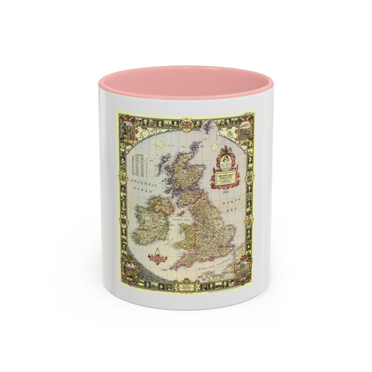 British Isles (1949) (Map) Accent Coffee Mug