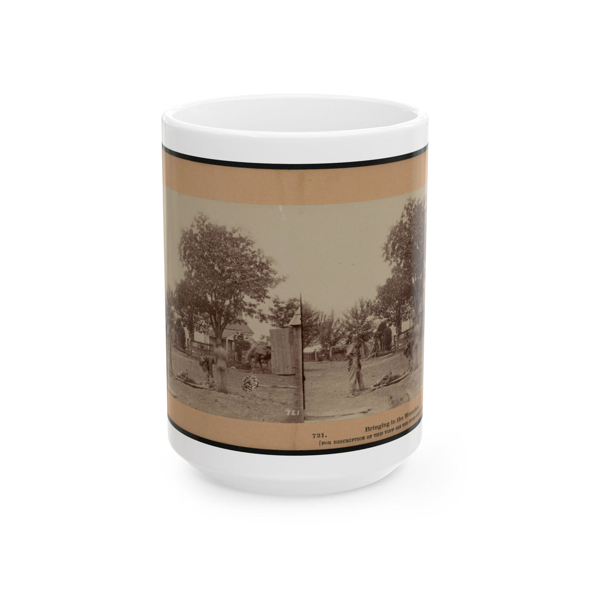 Bringing In The Wounded (U.S. Civil War) White Coffee Mug