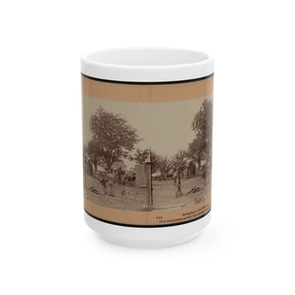 Bringing In The Wounded (U.S. Civil War) White Coffee Mug