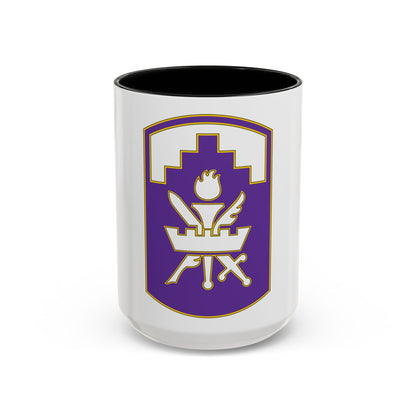 353 Civil Affairs Command 3 (U.S. Army) Accent Coffee Mug