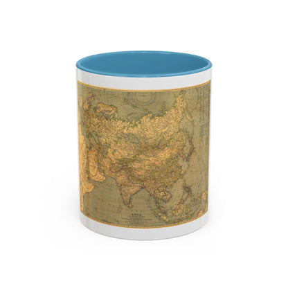 Asia and Adjacent Regions (1933) (Map) Accent Coffee Mug