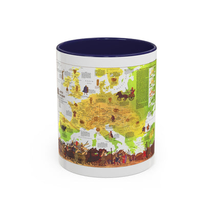 Europe - Celtic (1977) (Map) Accent Coffee Mug