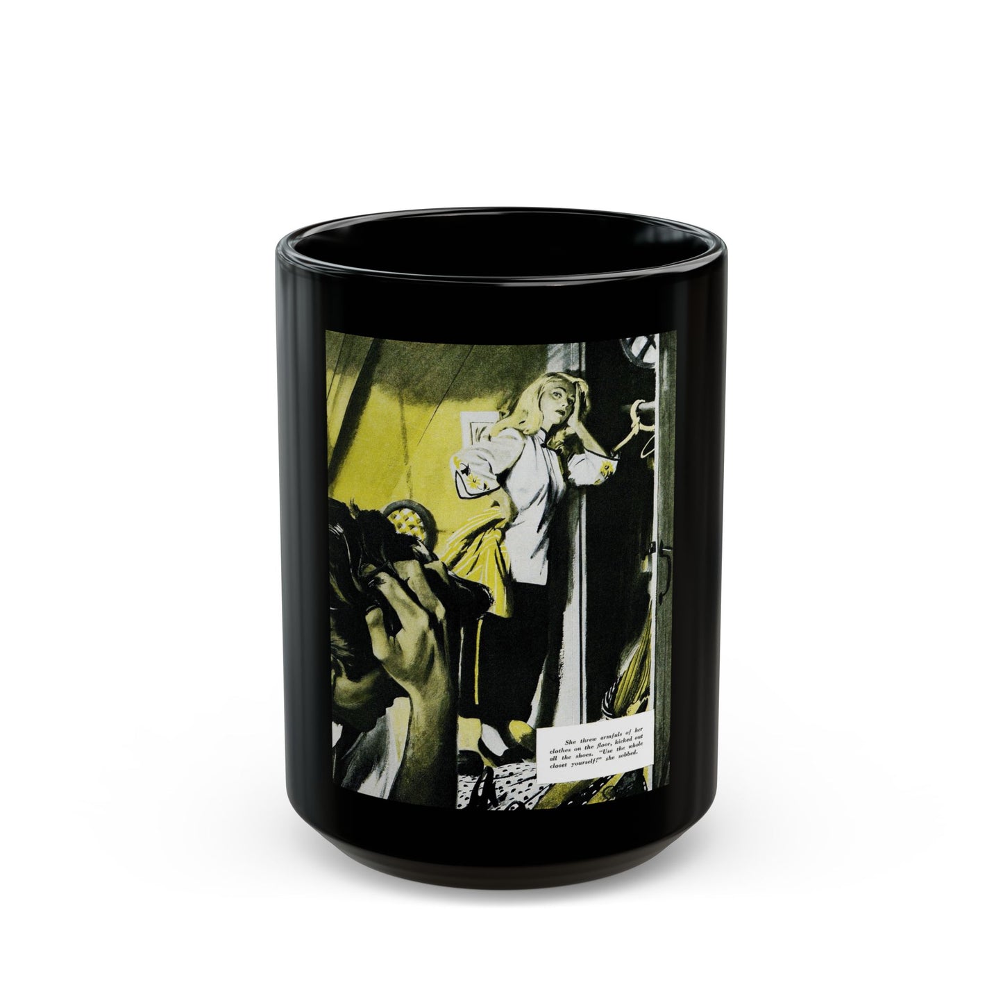 Furnished Room, Redbook, December 1946 - Black Coffee Mug-15oz-Go Mug Yourself