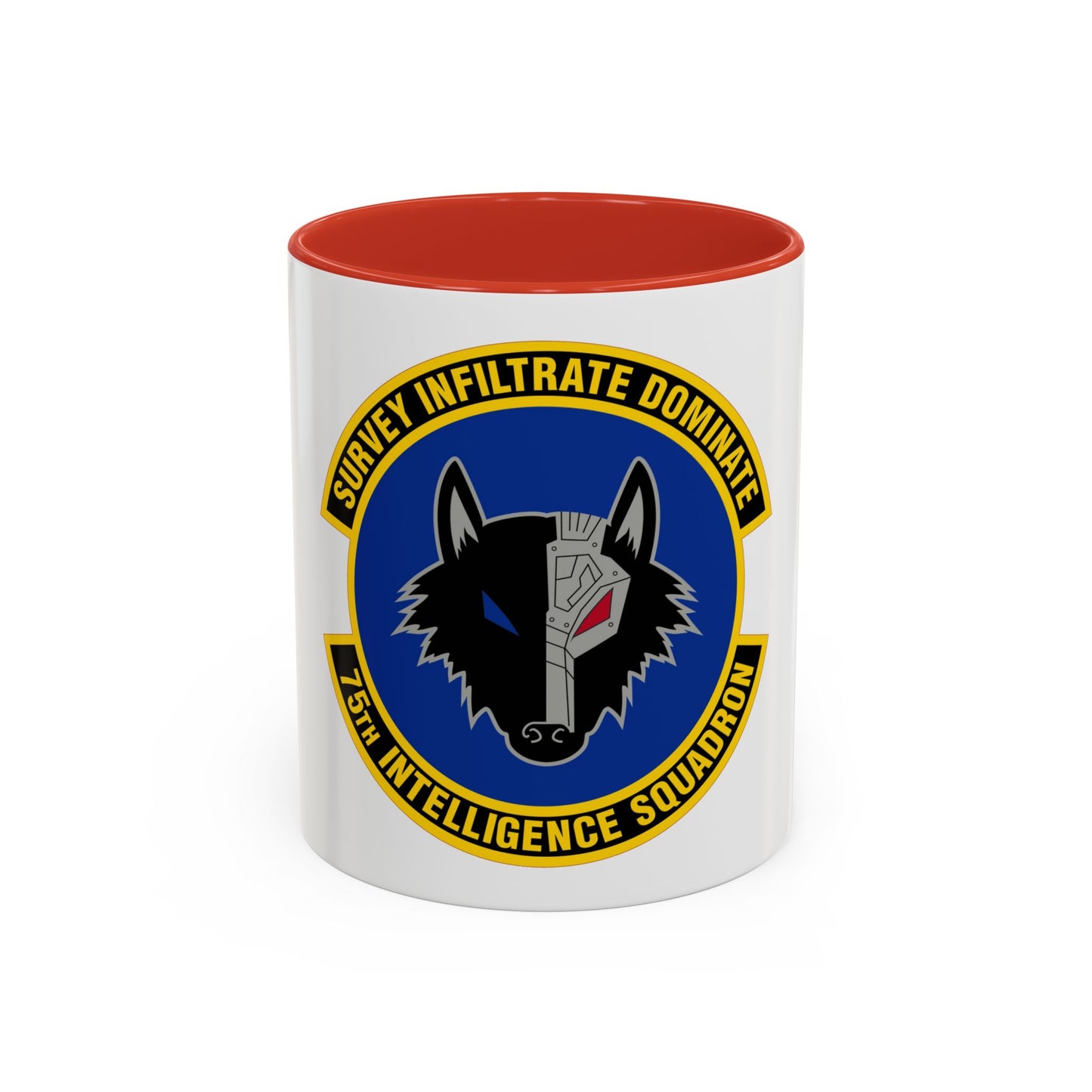 75 Intelligence Squadron ACC (U.S. Air Force) Accent Coffee Mug