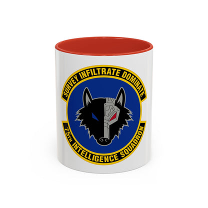 75 Intelligence Squadron ACC (U.S. Air Force) Accent Coffee Mug