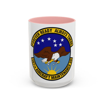 507th Aircraft Maintenance Squadron (U.S. Air Force) Accent Coffee Mug