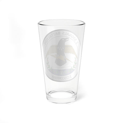 Emblem for the 2-II-FSR (Denmark) (Coat of Arms) Pint Glass 16oz