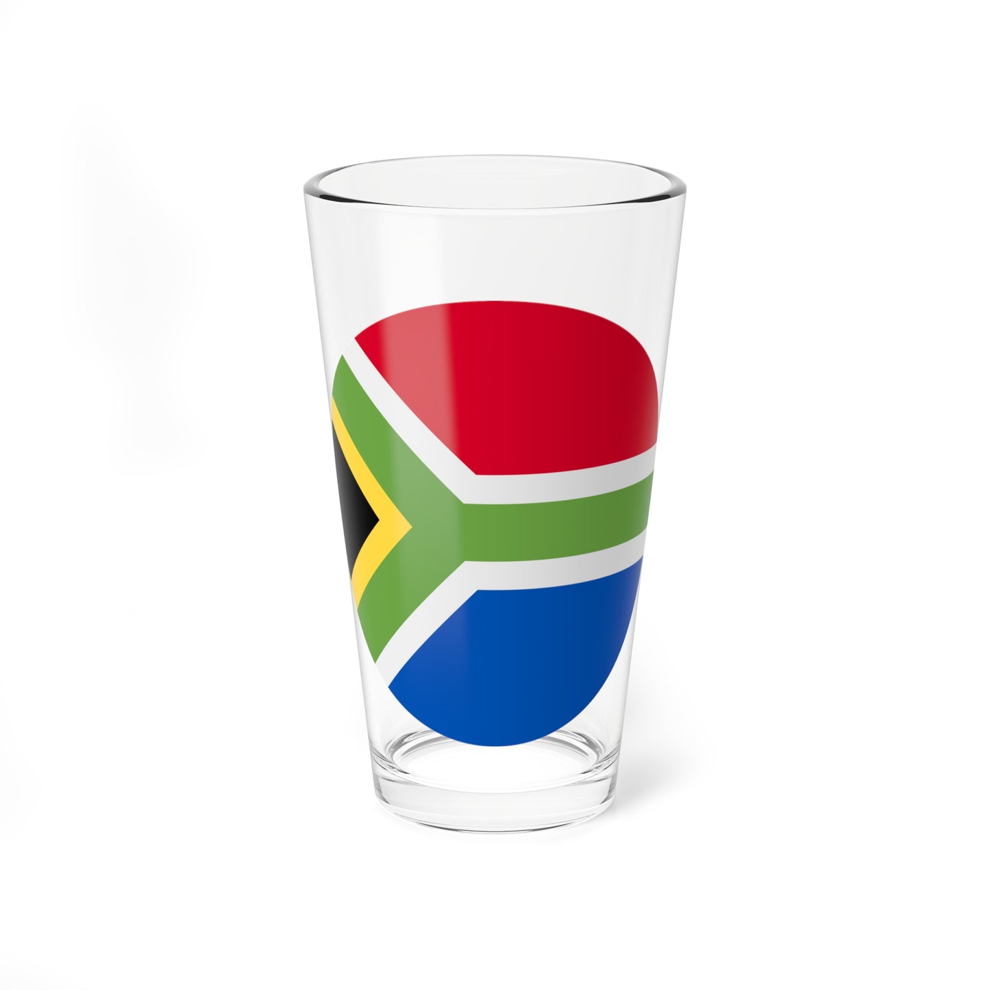 South-africa flag icon round (South Africa) Pint Glass 16oz