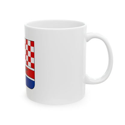 Coat of arms of Croatia (State of Slovenes, Croats and Serbs) - White Coffee Mug