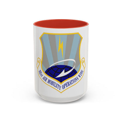 521st Air Mobility Operations Wing (U.S. Air Force) Accent Coffee Mug