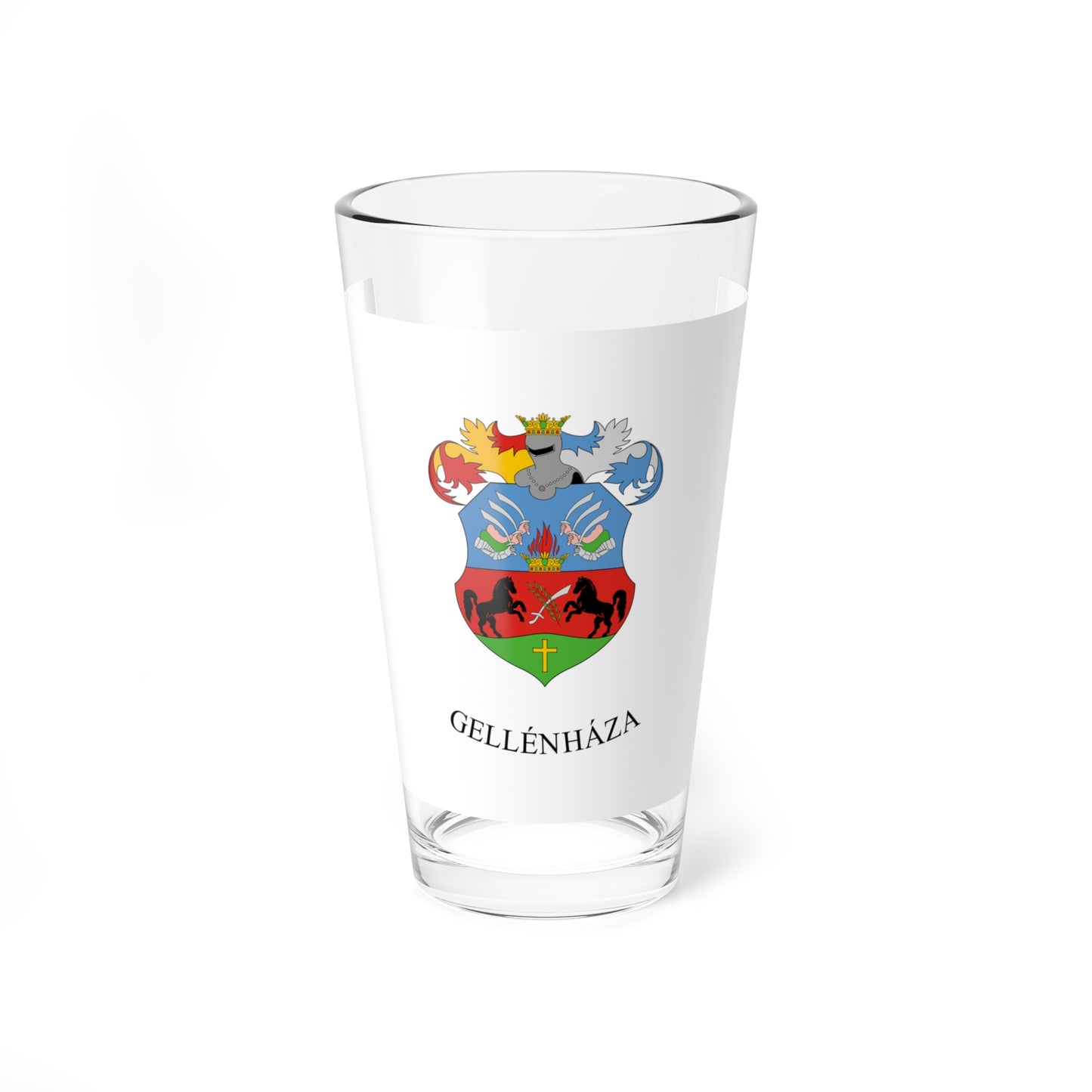 Flag of Gellenhaza (Hungary) Pint Glass 16oz