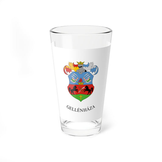 Flag of Gellenhaza (Hungary) Pint Glass 16oz