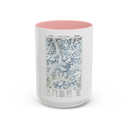 Mount Everest (1988) (Map) Accent Coffee Mug