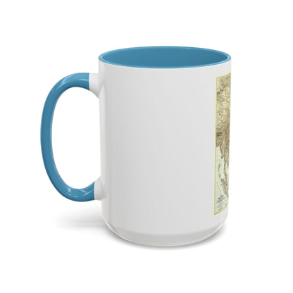 Far East (1952) (Map) Accent Coffee Mug