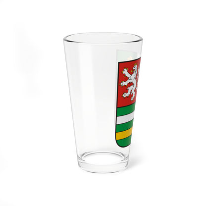 CZE Kraj Pilzneński COA (Czech Republic) (Coat of Arms) Pint Glass 16oz
