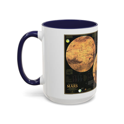 Space - MARS The Red Planet (1973) (Map) Accent Coffee Mug