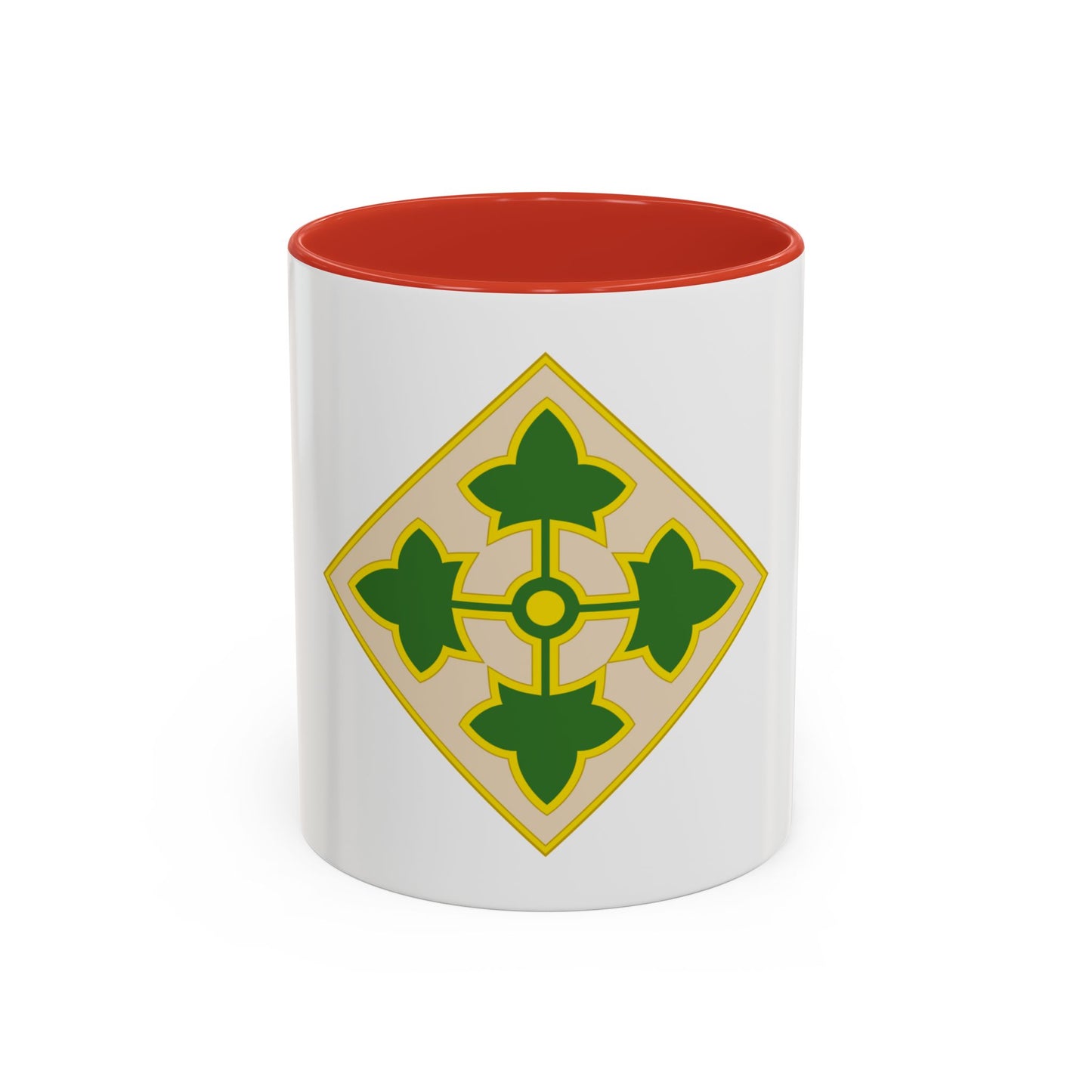4th Infantry Division CSIB2 (U.S. Army) Accent Coffee Mug