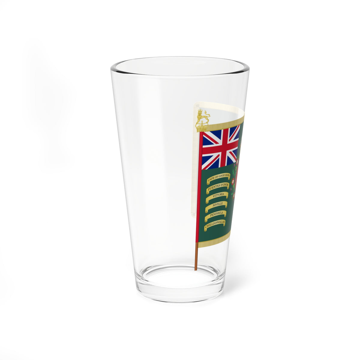 Warwickshire Regimental Colours (United Kingdom) Pint Glass 16oz
