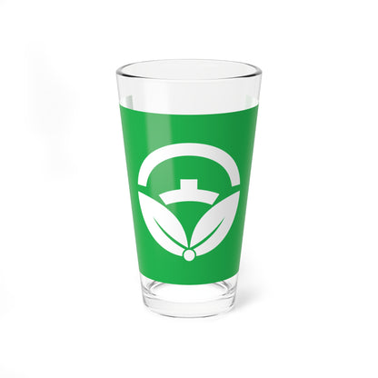 Flag of Futaba Yamanashi 1955-2004 (Japan) Pint Glass 16oz