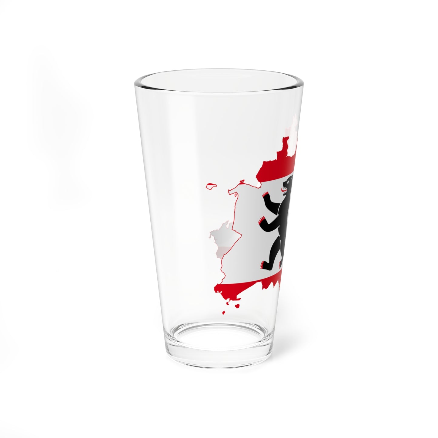 Flag map of Berlin 1990- (Germany) Pint Glass 16oz