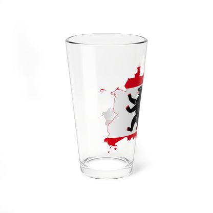 Flag map of Berlin 1990- (Germany) Pint Glass 16oz