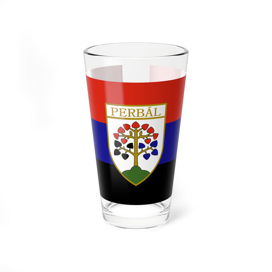 Flag of Perbal (Hungary) Pint Glass 16oz