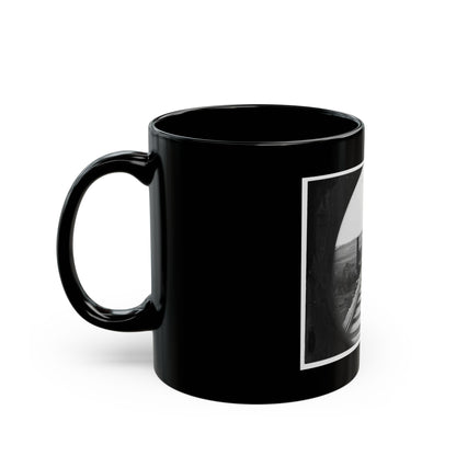 Farmville, Va., Vicinity. High Bridge Of The South Side Railroad Across The Appomattox (U.S. Civil War) Black Coffee Mug