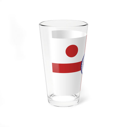 Vice Admiral of the Indian Navy rank flag (India) Pint Glass 16oz