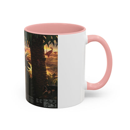 North America - Dawn on the Delta- 74mya (1993) (Map) Accent Coffee Mug