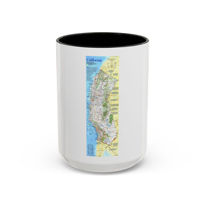 USA - California (1993) (Map) Accent Coffee Mug