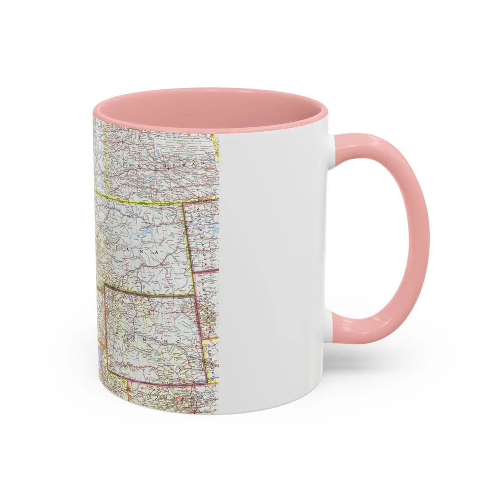 USA - Northwestern (1960) (Map) Accent Coffee Mug-Go Mug Yourself