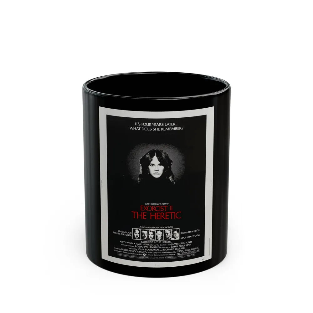 EXORCIST II THE HERETIC 1977 Movie Poster - Black Coffee Mug-11oz-Go Mug Yourself