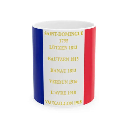 141e regiment dinfanterie de ligne-drapeau (France) White Coffee Mug 11oz - Go Mug Yourself