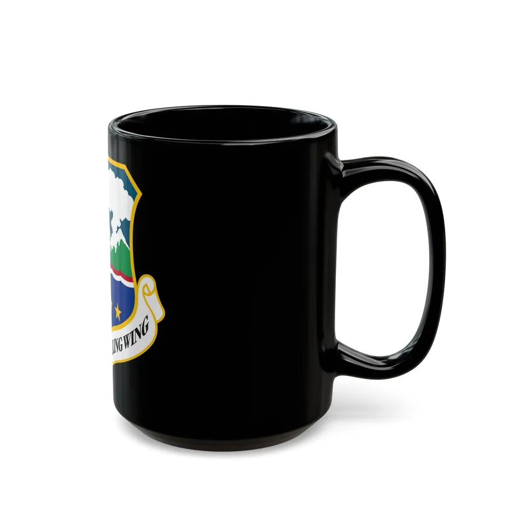 141st Air Refueling Wing (U.S. Air Force) Black Coffee Mug-Go Mug Yourself