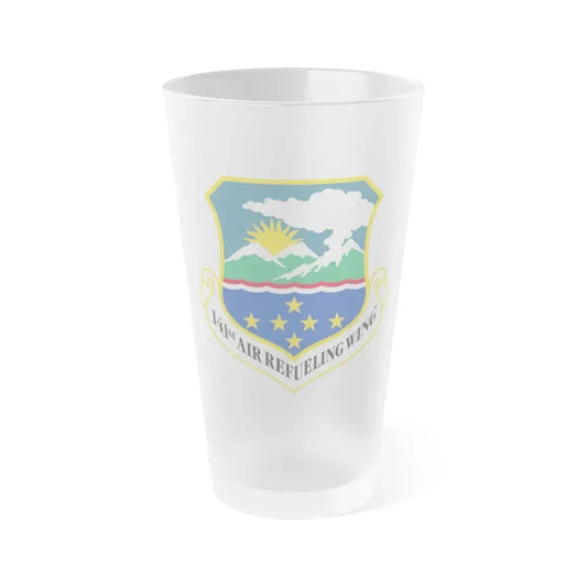 141st Air Refueling Wing (U.S. Air Force) Frosted Pint Glass 16oz Default Title - Go Mug Yourself