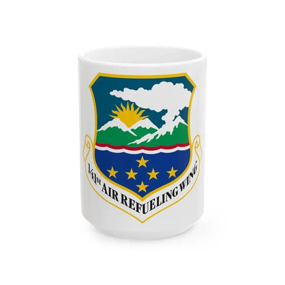 141st Air Refueling Wing (U.S. Air Force) White Coffee Mug 15oz - Go Mug Yourself