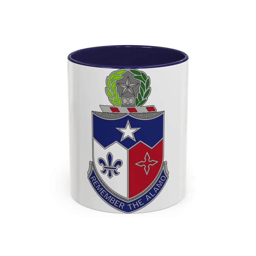 141st Infantry Regiment (U.S. Army) Accent Coffee Mug-11oz-Navy-Go Mug Yourself