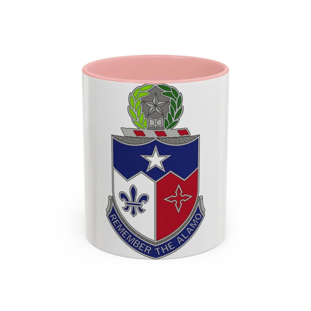 141st Infantry Regiment (U.S. Army) Accent Coffee Mug-11oz-Pink-Go Mug Yourself