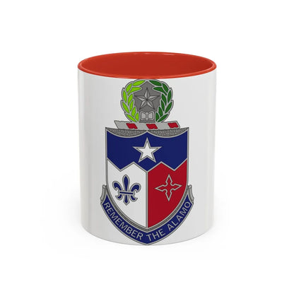 141st Infantry Regiment (U.S. Army) Accent Coffee Mug-11oz-Red-Go Mug Yourself