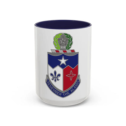 141st Infantry Regiment (U.S. Army) Accent Coffee Mug-15oz-Navy-Go Mug Yourself