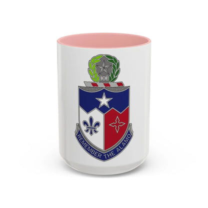 141st Infantry Regiment (U.S. Army) Accent Coffee Mug-15oz-Pink-Go Mug Yourself