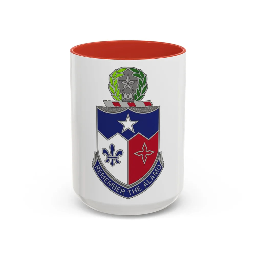 141st Infantry Regiment (U.S. Army) Accent Coffee Mug-11oz-Light Blue-Go Mug Yourself