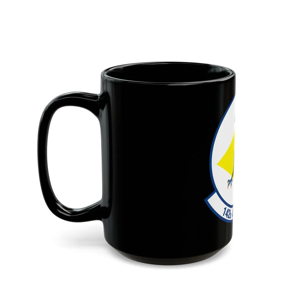 142 Airlift Squadron (U.S. Air Force) Black Coffee Mug-Go Mug Yourself