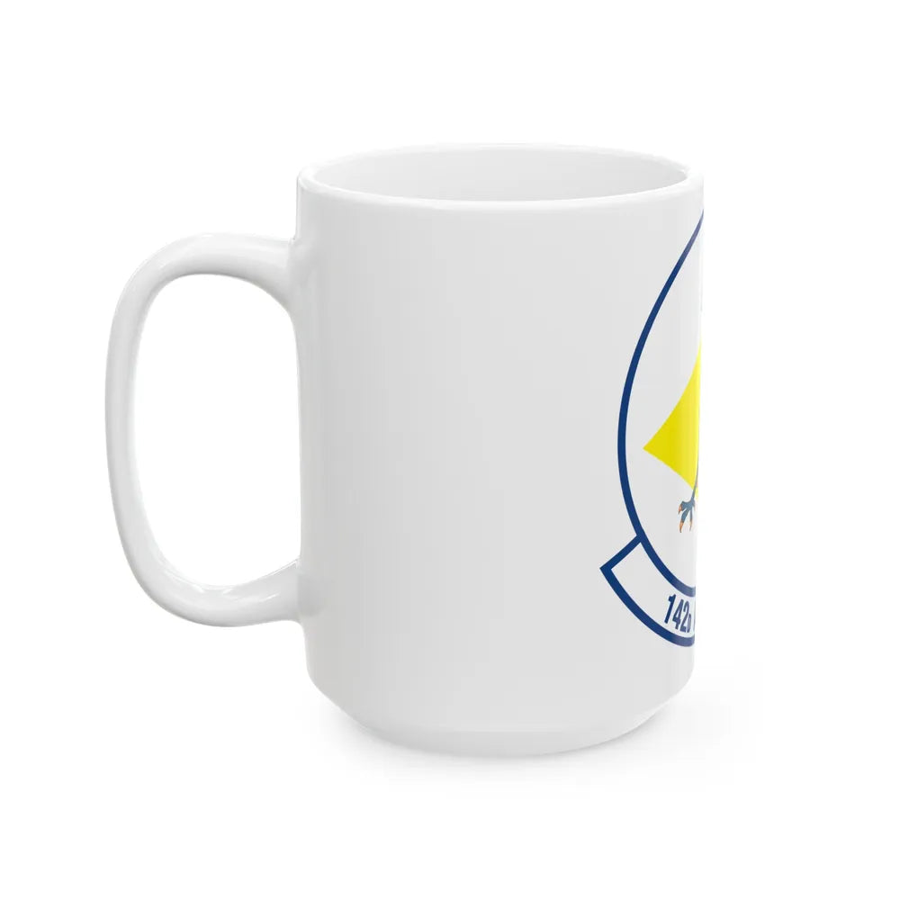 142 Airlift Squadron (U.S. Air Force) White Coffee Mug-Go Mug Yourself