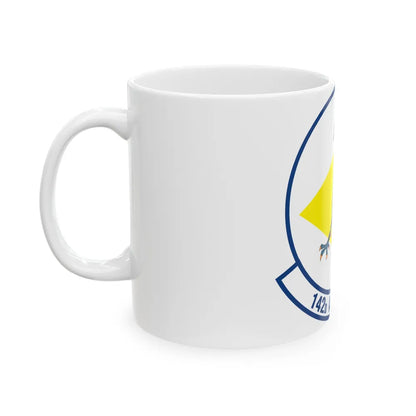 142 Airlift Squadron (U.S. Air Force) White Coffee Mug-Go Mug Yourself