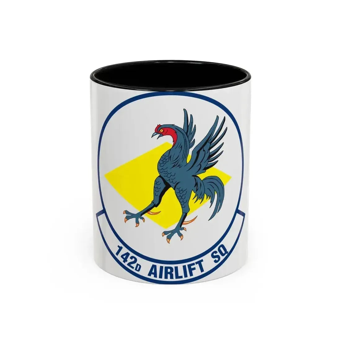 142 Airlift Squadron (U.S. Air Force) Accent Coffee Mug 11oz Black - Go Mug Yourself