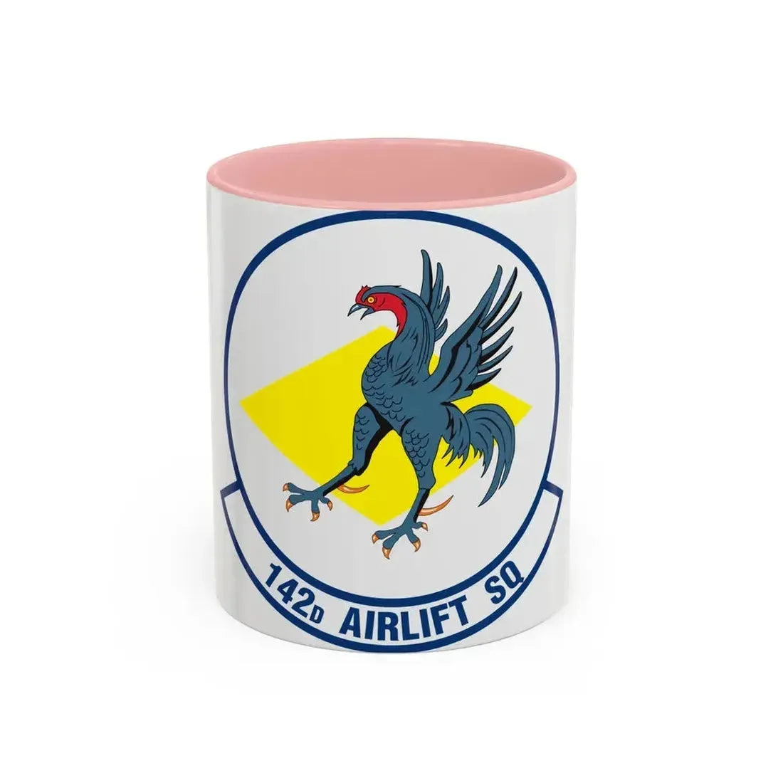142 Airlift Squadron (U.S. Air Force) Accent Coffee Mug 11oz Pink - Go Mug Yourself